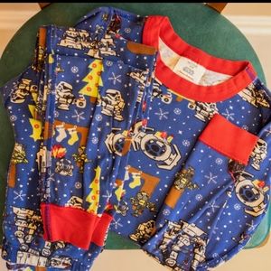 Hanna Andersson Star Wars Christmas jammies EUC